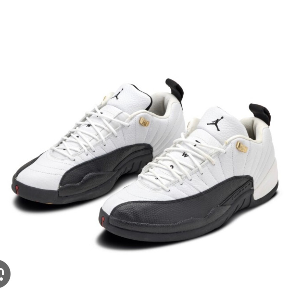 Vintage Air Jordan 12 Retro Low GS White Black Taxi Yellow 2004 size 6 - Picture 1 of 16